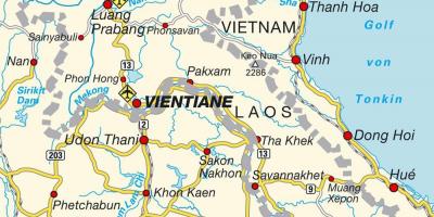 Aeroportos no laos mapa