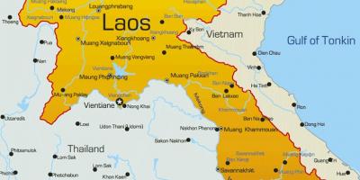 Laos num mapa