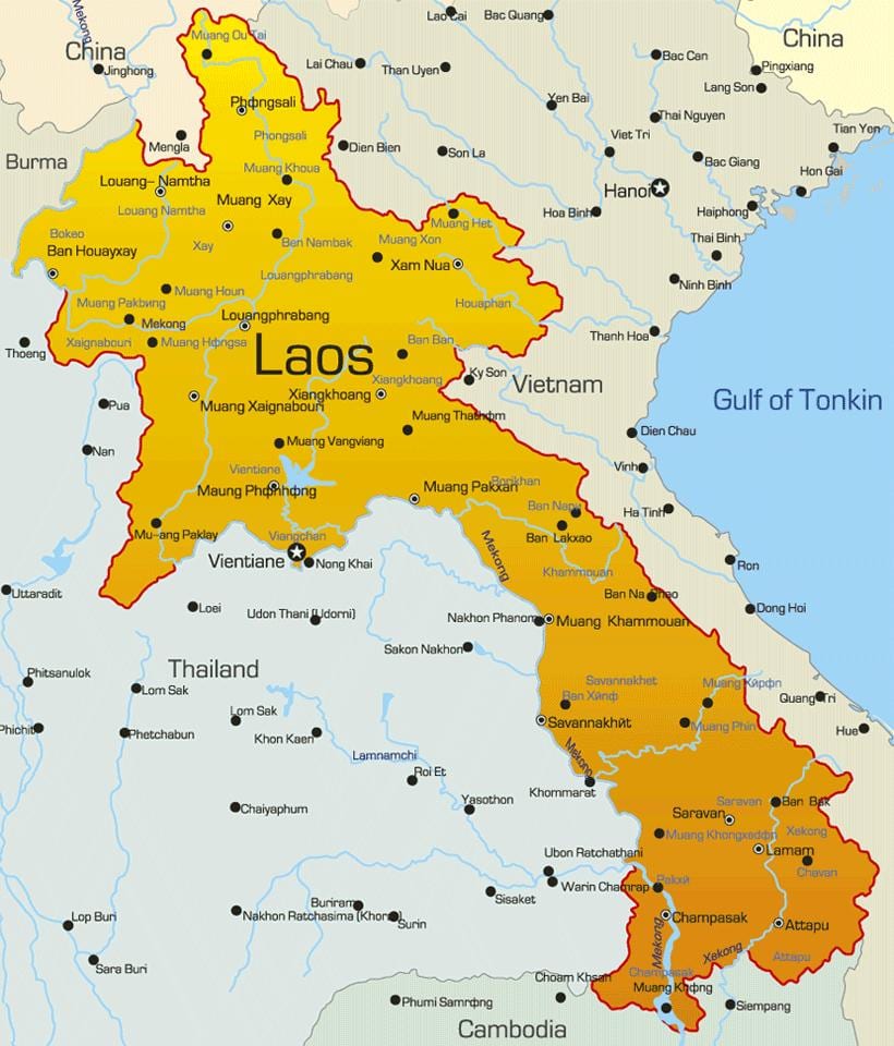 Mapa de sepon laos
